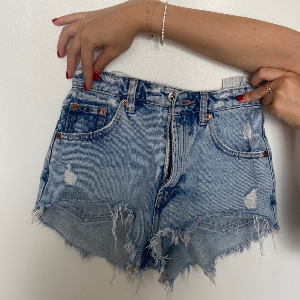 Zara high rise shorts